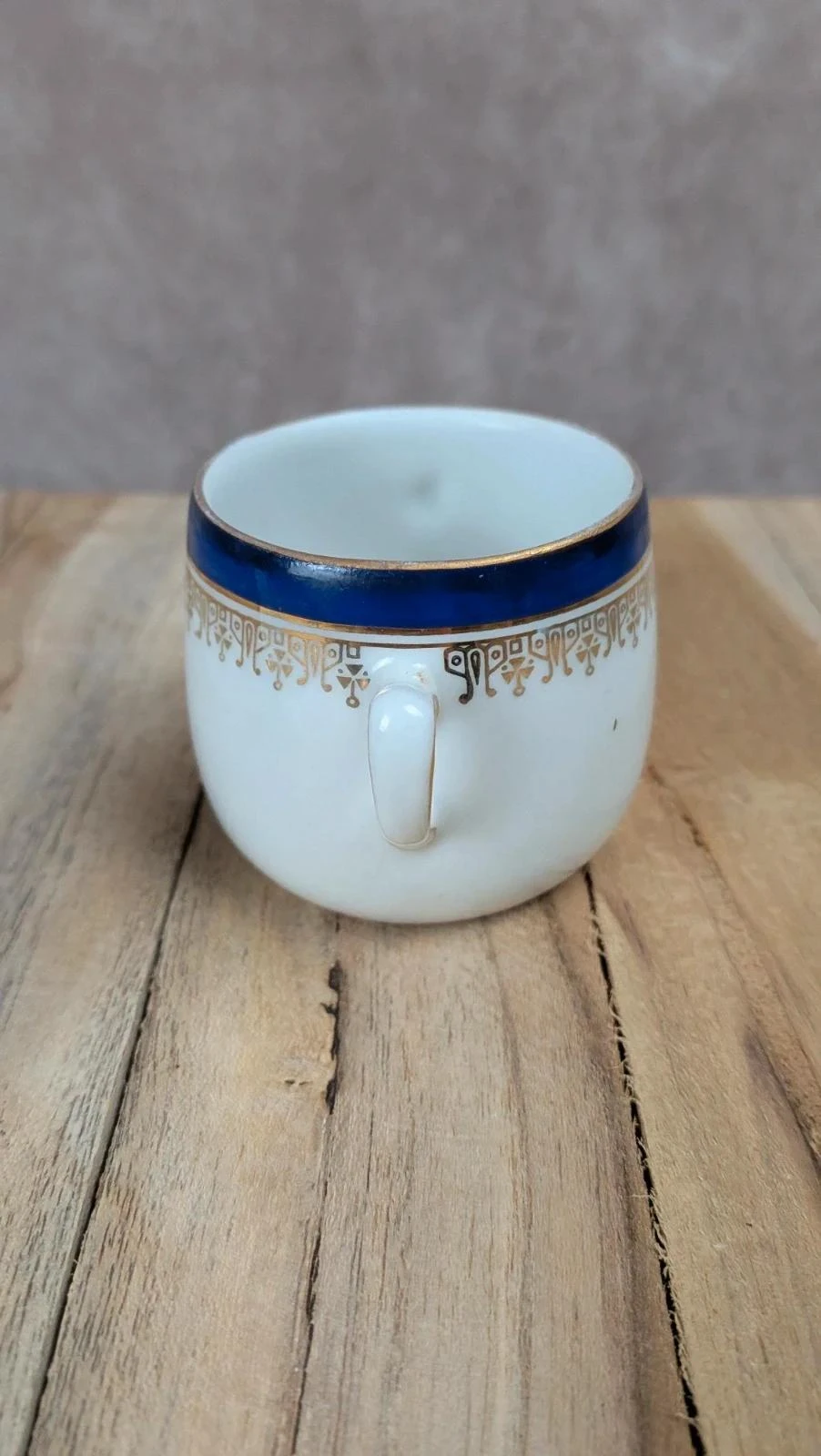 Kleine Limoges France blauwe en gouden porseleinen doosje – photo 5
